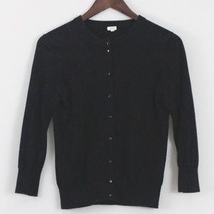 J. Crew Factory Clare black Cardigan Sweater